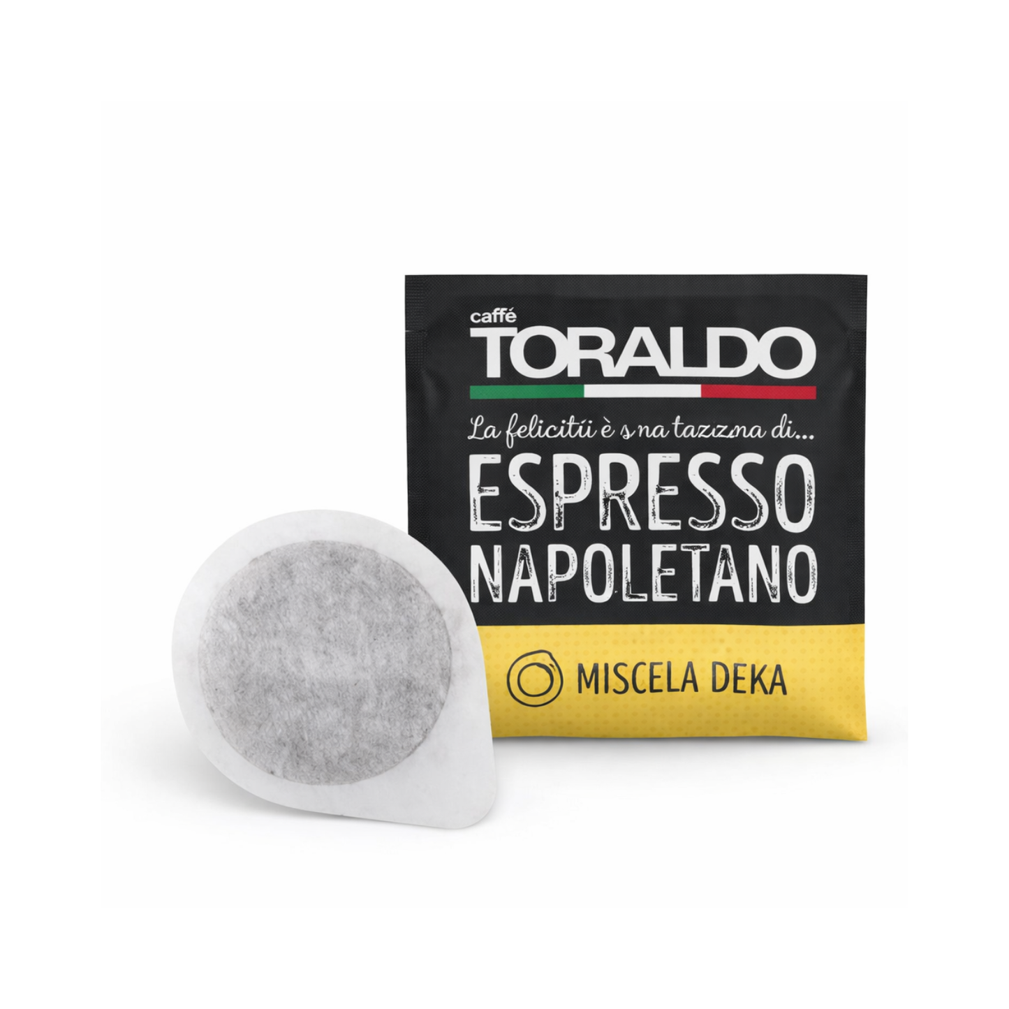 Toraldo Miscela Deka – Pads 150 Stück (Ø44mm) | Entkoffeiniert