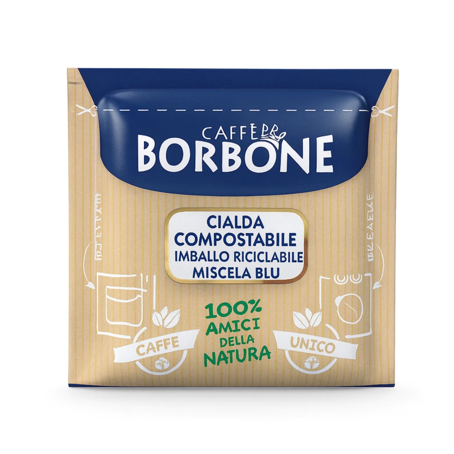 Caffè Borbone Blu Kaffeepads - Kompostierbare Cialde ESE