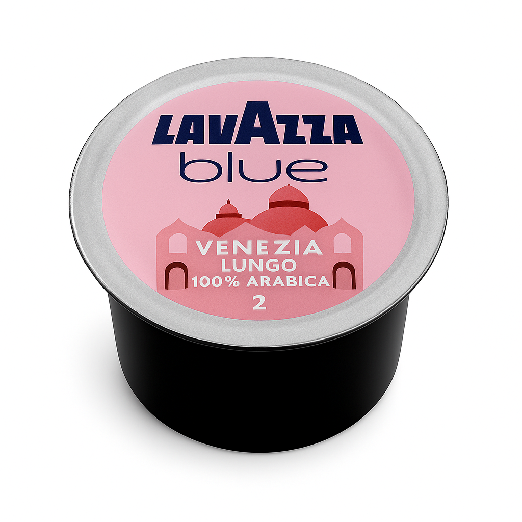 CAFFÈ Crema Lungo 100% Arabica LAVAZZA BLUE (Kapseln) 970 neue Verpackung