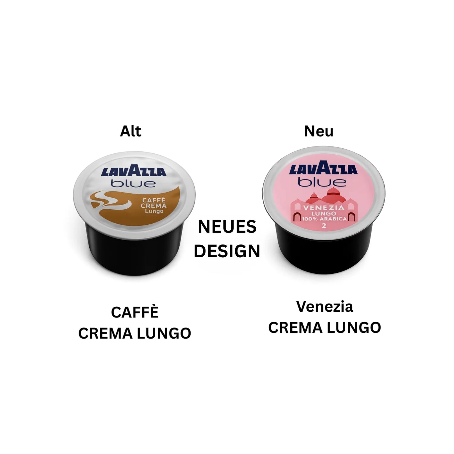 CAFFÈ Crema Lungo 100% Arabica LAVAZZA BLUE (Kapseln) 970 neue Verpackung