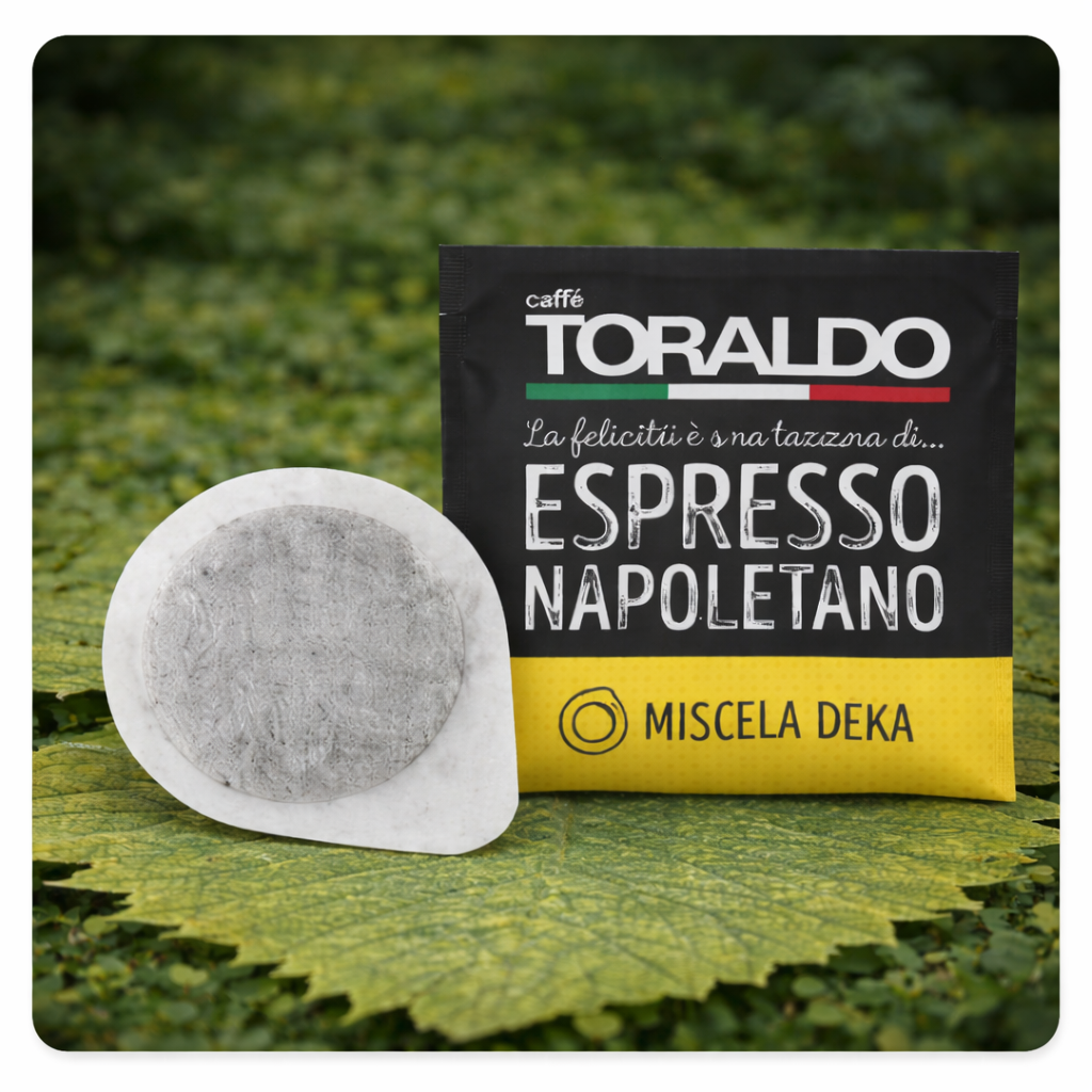 Toraldo Miscela Deka – Pads 150 Stück (Ø44mm) | Entkoffeiniert